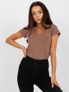 T-shirt-B-012.83P-brązowy rozmiar - XS