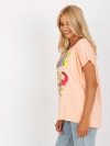 Bluzka-FA-BZ-7964.93-brzoskwiniowy rozmiar - ONE SIZE