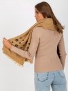 Chustka-AT-CH-23502-1.51-ciemny bezowy rozmiar - ONE SIZE