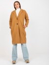 Płaszcz-TW-PL-BI-7298-1.15-camelowy rozmiar - ONE SIZE
