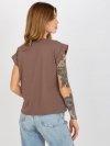T-shirt-RV-TS-4833.36X-brązowy rozmiar - S