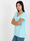 T-shirt-RV-TS-4832.85-mietowy rozmiar - XL