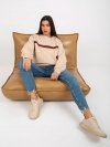 Bluza-EM-BL-760.01-beżowy rozmiar - ONE SIZE