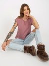 T-shirt-RV-TS-4833.52-ciemny różowy rozmiar - L