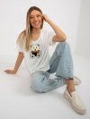 Bluzka-LK-BZ-509251.26X-ecru rozmiar - ONE SIZE