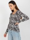 Bluzka-LK-BZ-509198-1.49P-biało-czarny rozmiar - S/M