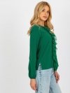 Bluzka-LK-BZ-506673.36-ciemny zielony rozmiar - 36