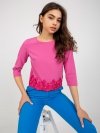 Bluzka-LK-BZ-505970.33P-ciemny różowy rozmiar - 36