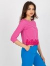 Bluzka-LK-BZ-505970.33P-ciemny różowy rozmiar - 40
