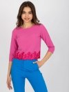 Bluzka-LK-BZ-505970.33P-ciemny różowy rozmiar - 42