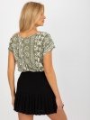 Bluzka-D73771R10978P-khaki rozmiar - S
