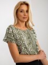 Bluzka-D73771R10978P-khaki rozmiar - S