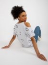 Bluzka-FA-BZ-8452.77-jasny szary rozmiar - ONE SIZE