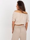 Bluzka-LK-BZ-508934.24-beżowy rozmiar - ONE SIZE