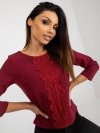 Bluzka-LK-BZ-506524.43P-bordowy rozmiar - 42