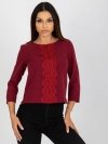 Bluzka-LK-BZ-506524.43P-bordowy rozmiar - 42