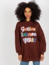 Bluza-FA-BL-8117.48-ciemny brązowy rozmiar - ONE SIZE