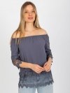 Bluzka-LK-BZ-506188.32X-grafitowy rozmiar - 36
