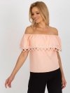 Bluzka-LK-BZ-506350.28P-brzoskwiniowy rozmiar - 38