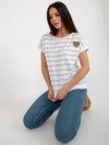 Bluzka-RV-BZ-8619.94-biało-brązowy rozmiar - L/XL