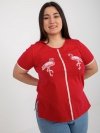 T-shirt-LK-TS-506819.74P-czerwony rozmiar - 46