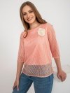 Bluzka-LK-BZ-506642.94-brzoskwiniowy rozmiar - 40