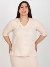 Bluzka-LK-BZ-506692.32-brzoskwiniowy rozmiar - 46