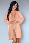 Szlafrok Natela LC 90381-1 Kore Peach Collection Pink Różowy LivCo Corsetti Fashion rozmiar - L/XL