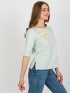 Bluzka-LK-BZ-506609.77-mietowy rozmiar - 40