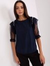 Bluzka-LK-BZ-506682.26P-granatowy rozmiar - 38
