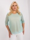 Bluzka-LK-BZ-506730.64P-mietowy rozmiar - 44