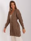 Kardigan-BA-SW-8009-1.84P-brązowy rozmiar - ONE SIZE