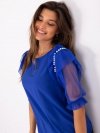 Bluzka-LK-BZ-506682.26P-kobaltowy rozmiar - 36