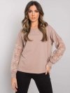 Bluzka-RV-BZ-7342.03-ciemny bezowy rozmiar - S/M