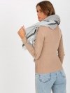Chustka-AT-CH-14201-1.77P-szaro-czarny rozmiar - ONE SIZE