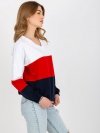 Bluza-RV-BL-8328.86P-biało-granatowy rozmiar - S/M