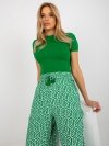 Spodnie-D73770R62237A-zielony rozmiar - XS