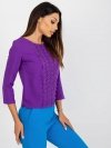 Bluzka-LK-BZ-506521.90-ciemny fioletowy rozmiar - 36
