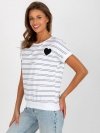 Bluzka-RV-BZ-8619.94-biało-czarny rozmiar - L/XL
