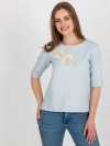 Bluzka-LK-BZ-506609.77-jasny niebieski rozmiar - 36