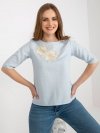 Bluzka-LK-BZ-506609.77-jasny niebieski rozmiar - 42
