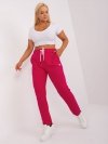 Spodnie dresowe-RV-DR-8930.62-fuksjowy rozmiar - 3XL