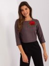 Bluzka-LK-BZ-506494.50P-granatowy rozmiar - 42