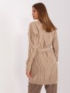 Kardigan-BA-SW-8009-1.39P-ciemny bezowy rozmiar - ONE SIZE