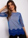 Bluzka-LK-BZ-506729.63P-ciemny niebieski rozmiar - 36