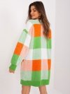 Kardigan-BA-SW-0318.33X-pomarańczowy rozmiar - ONE SIZE