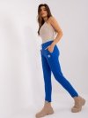 Spodnie dresowe-RV-DR-8370-1.57P-kobaltowy rozmiar - S/M