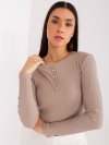 Bluzka-RV-BZ-9211.26X-ciemny bezowy rozmiar - S/M