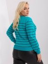 Bluzka-RV-BZ-9243.27P-turkusowy rozmiar - ONE SIZE