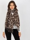 Szalik-AT-SZ-1-892.39P-czarno-beżowy rozmiar - ONE SIZE
